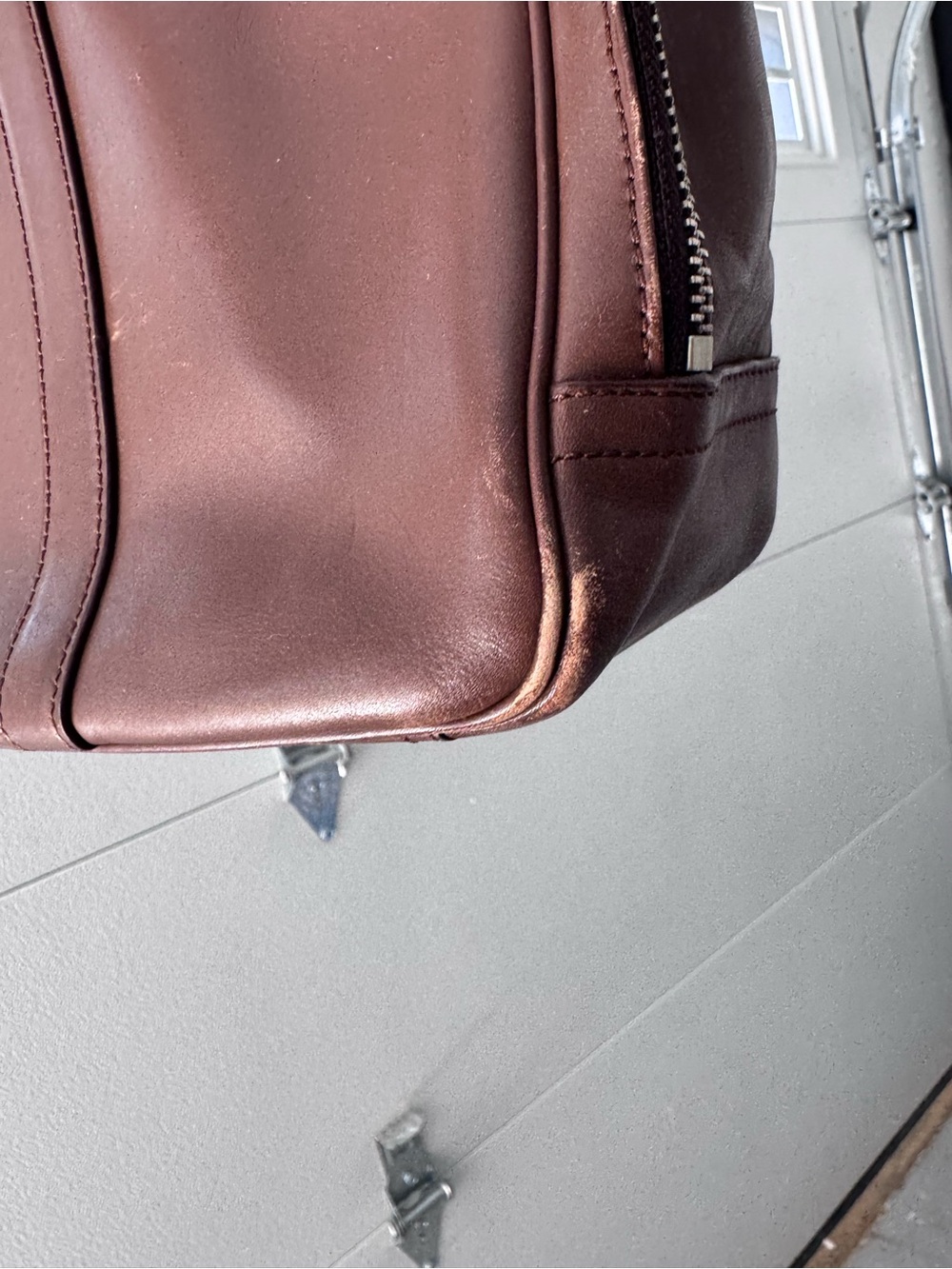 Coach Brown Leather Top-Handle Briefcase - Picture 4 of 12